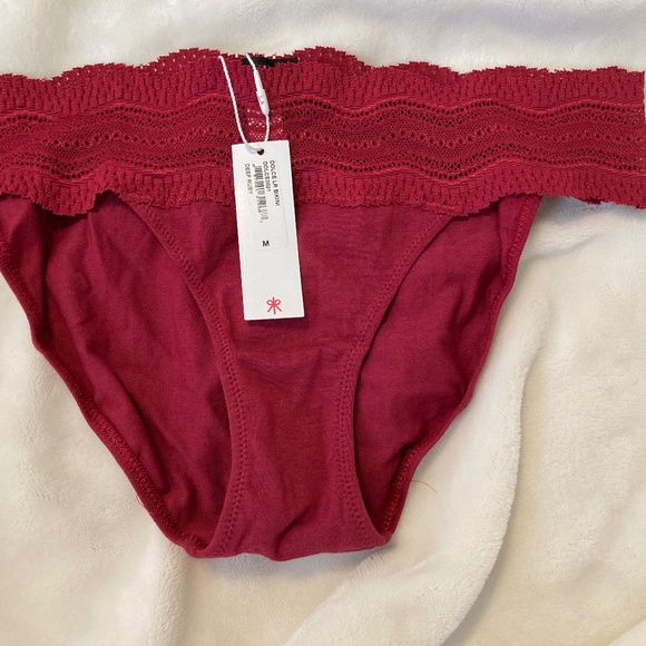 Cosabella - Low Rise Bikini Panti - M - Deep Ruby (NEW) - Picture 3 of 5